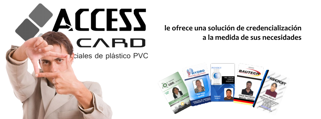 Credenciales plastificadas para empresas